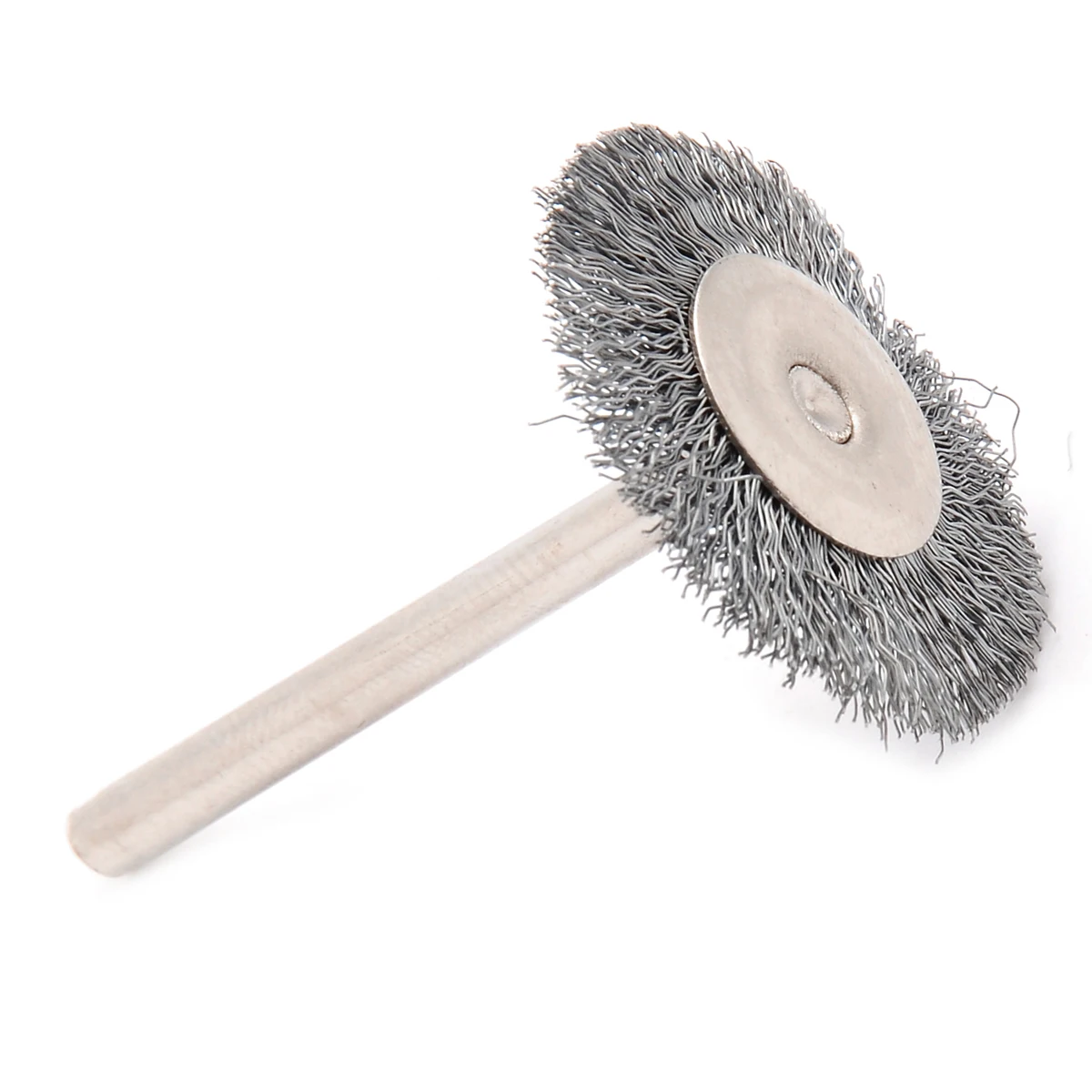 10pcs Mayitr Steel Wire Wheel Polish Brushes 25mm Diameter For Wood Carving Metal Descaling Rotary Grinder Accessory Tool