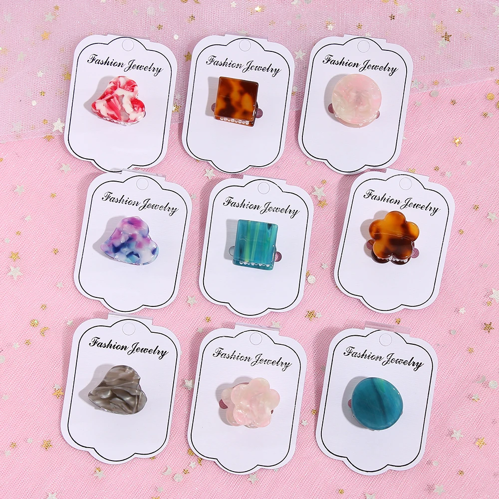 Разные цвета! 2 шт. женские Мини заколки для волос в форме сердца детский