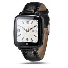 2016 nwe mode smartwatch lederband smart watch unterstützung micro sim-karte bluetooth konnektivität für apple android telefon