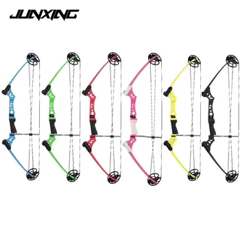 

Junxing Bow 10-20 Pounds Children Compound Bow Colorful for Children Competition Practice Outdoor Archery Hunting Shooting