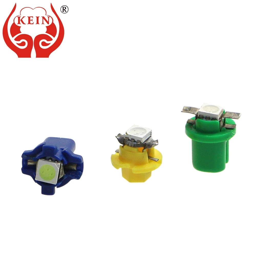 

KEIN 100PCS t5 led B8.3 B8.4 B8.5 B8.5D 509T 5050 1SMD led bulbs car auto 12V Instrument Dashboard Warning Indicator lamps light