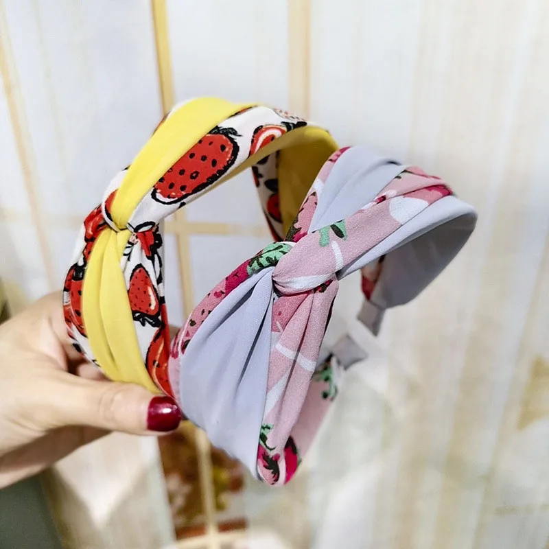 Bohemian Summer Fruit Cross Hairband Headband Hair Accessories Hair Jewelry