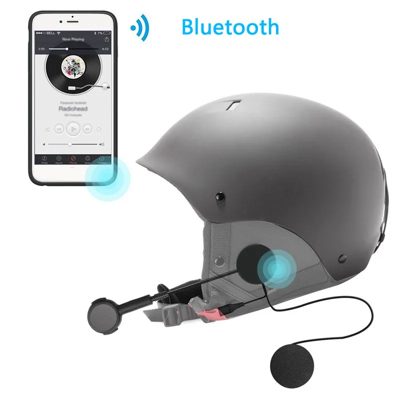 New Rechargeable Motorcycle Helmet bluetooth 4.0 Headset Headphone Hi
