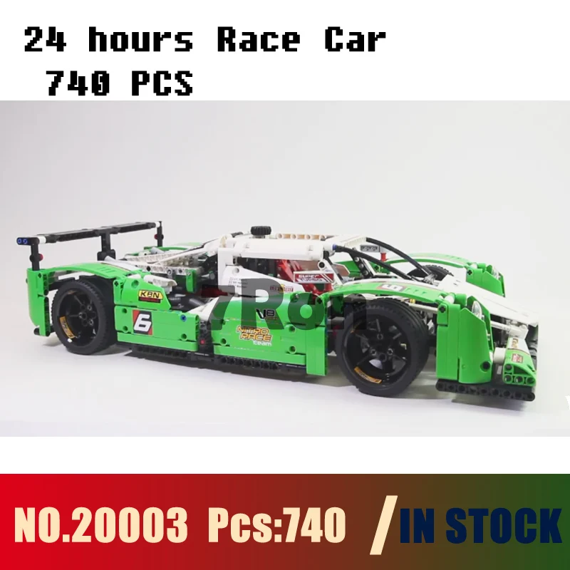 

Model building toys hobbies 24 hours Race Car 20003 740pcs Compatible With lego Blocks Technic 42039 Educational DIY Bricks