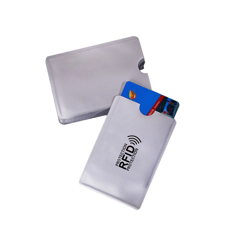 

Anti Rfid Wallet Blocking Reader Lock Bank Card Holder Id Bank Card Case Protection Metal Credit Card Holder Aluminium