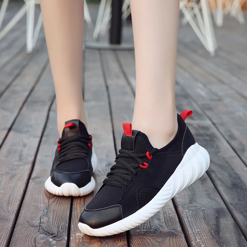 Respirant Blanc Espadrilles Chaussures Mode blanc Casual Mesh slip Noir Sneakers Femme Designer Dames 2018 Non Kjstyrka Marque c6HqAw7pgY