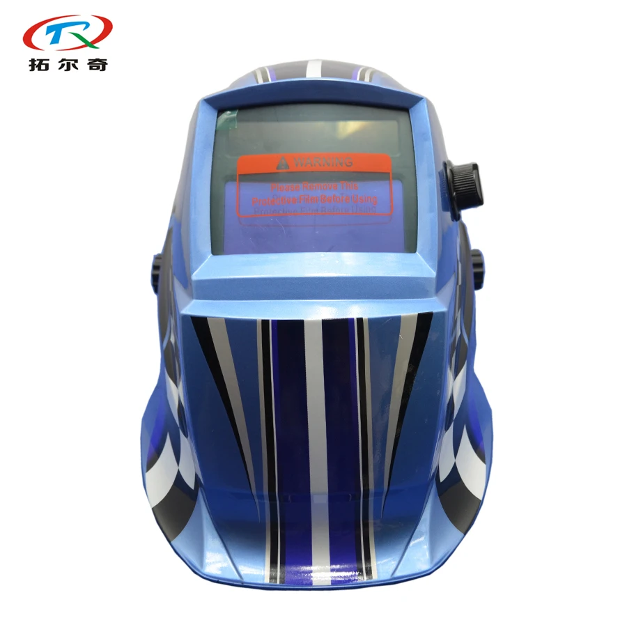 Синий шлем заварки Маска авто затемнение внутренняя Батарея и солнечная Сварочная маска mig сварочный аппарат для дуговой сварки автоматическая машина GD05(2233DE