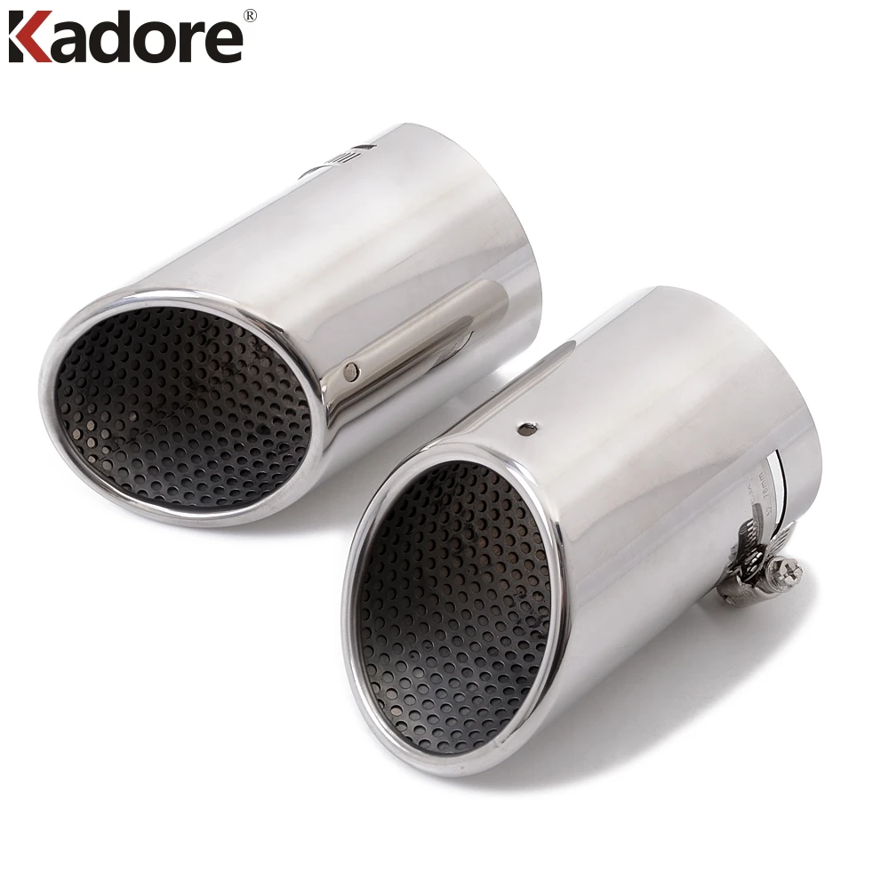 Exhauted Muffler Tailpipe Tip 2pcs Auto Accessories For Volkswagen VW