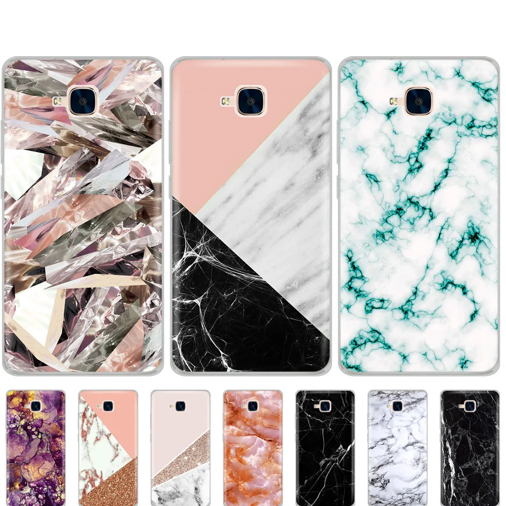 

case for Huawei Honor 5C Case Silicone russian Version Back Cover for Huawei Honor 5C Without Fingerprint Hole Scrub Marble