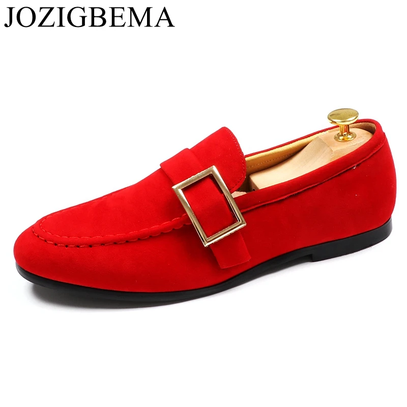 Cuir Vente Mocassins Split rouge Occasionnels Chaude Noir jaune Qualité Appartements Confortable Hommes Chaussures Classique En Jozigbema wZiOuXPTk