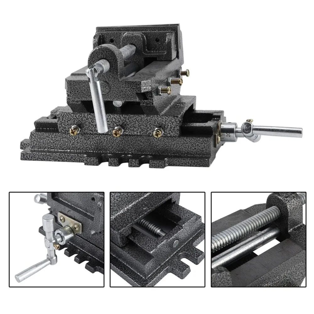 

4 Inch Jaw Width Multifunctional Cross Working Table Vice Heavy Duty Workshop Clamp Durable Jaw Vise Professional Table Vise