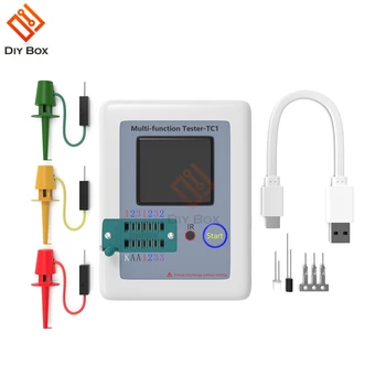 

Transistor Tester Test TFT TC-1 Diode Triode Capacitance Meter LCR ESR Meter NPN PNP MOSFET IR Multifunction Tester Multimeter