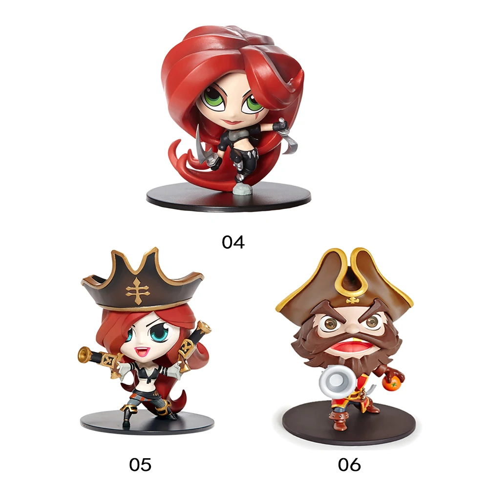 Продажа ELBCOS Катарина Miss Fortune Gangplank 10 см 3,9 версии Фигурки игрушки модель