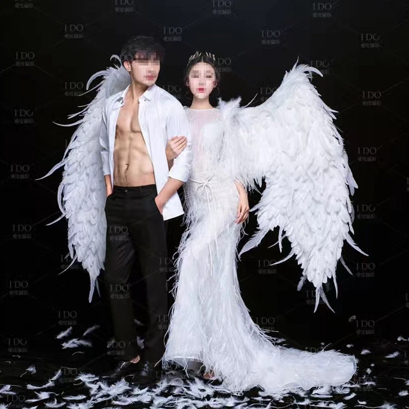 

black white Big Angle Wings Props DIY Customization for Cosplay photography Game Display Game Party Wedding wing costume props