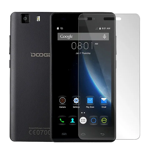 

0.26mm Tempered Glass Front Case Cover for Doogee X5 Y100 LCD Screen Protector Film 2.5D Arc Edge 9H Explosion-proof Glass film