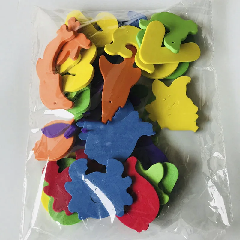 24pcs Детские игрушки для ванной алфавит и фигурка Ванна стикер пазл, игрушки для детей раннего образования игрушки EVA водные игры новорожденный подарок - Цвет: 24pcs