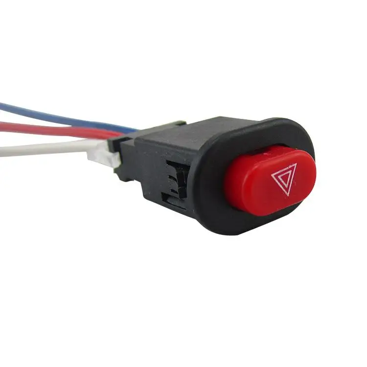 

Electric Motorcycle Car Modification Refit Switch Accessory Double Flashing Warning Switch Universal Application