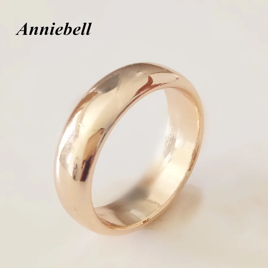 1 Piece New 585 Gold  Jewellery Women Men Jewelry Engagement Ring Trendy Fashion Jewelry Without Stone Gold Rings for Women Men