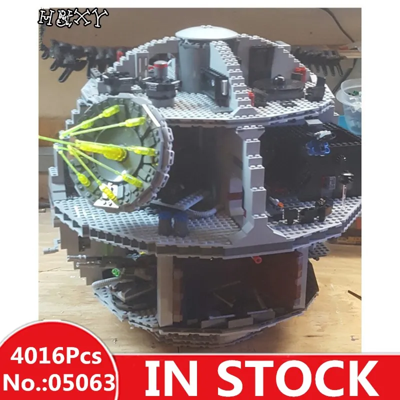 

H&HXY2017 05063 4016pcs Star Genuine New Force Waken UCS Death wars Educational Building Blocks Bricks Toys Boy Toys 75159