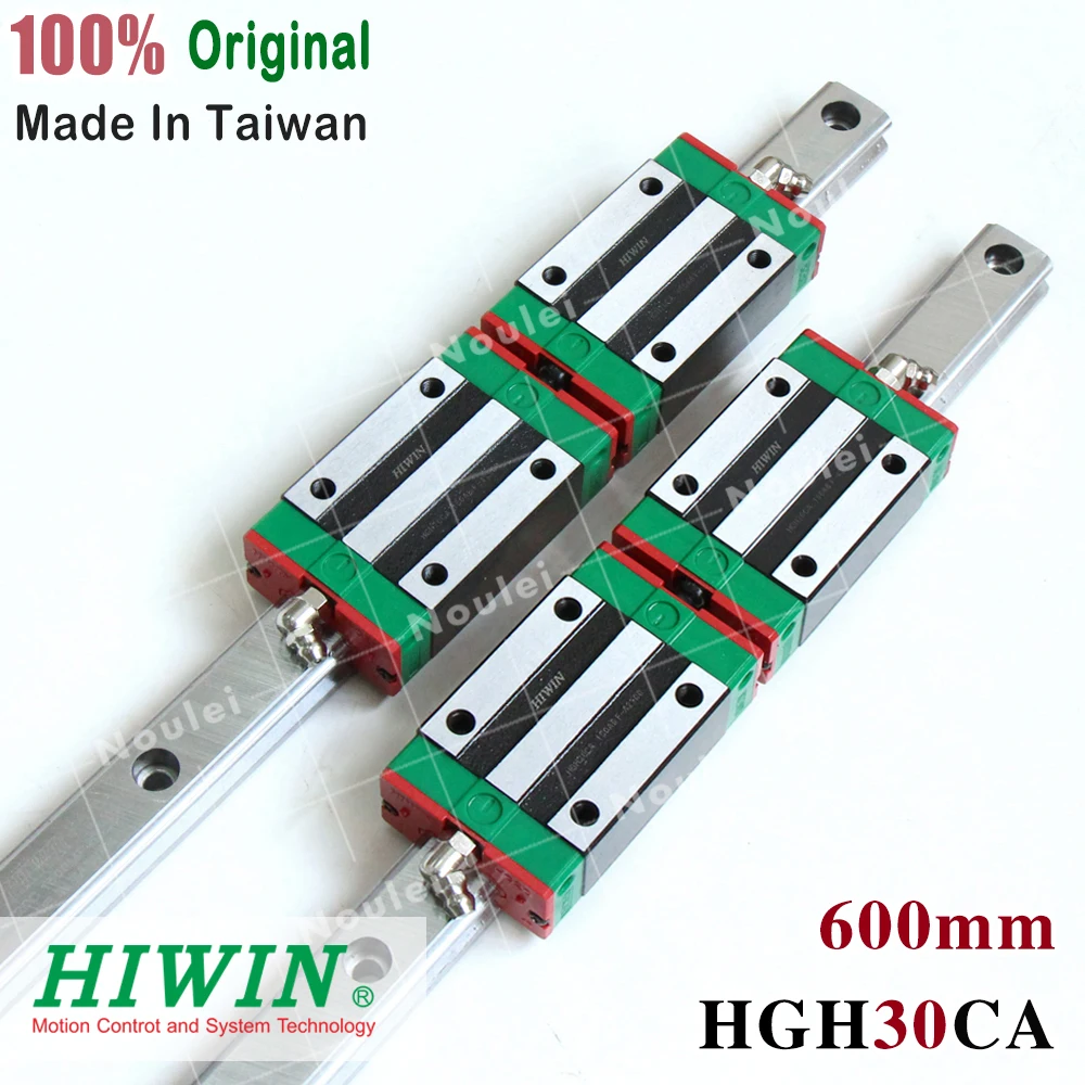 

HIWIN HGH30CA slide block with 600mm linear guide rail HGR30 for CNC parts guias lineales cnc 30mm