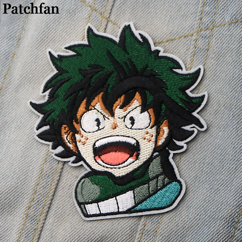 Patchfan My hero Академия аппликационные заплатки Сделай Сам Утюг на пункт джинсы сумка