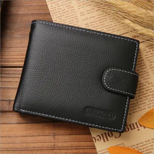 

AU Stock Men's Leather Money Clip Slim Wallet ID Credit Black and Brown Purse