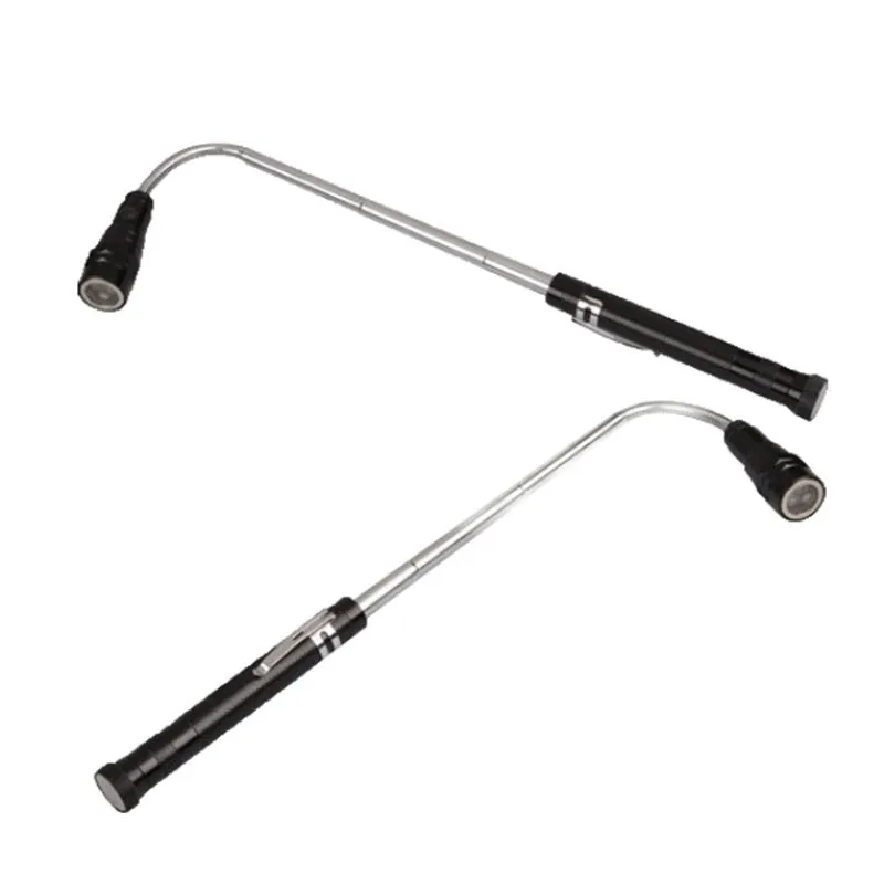 

New Telescopic Flexible 3 LED Light Torch Lamp Magnetic Pick Up Light GA Lanterna Linternas Lampe Torche With Mini Zoomable