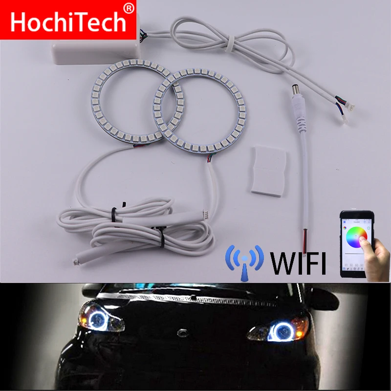 Беспроводной RGB многоцветный светодиодный ангельский глаз с Wi Fi