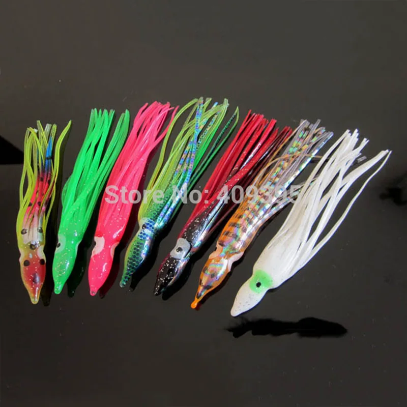 50pcs 12cm Octopus Soft Fishing Lure Octopus Soft Fishing Lure Octopus