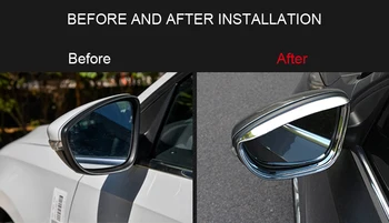 

For VW Volkswagen Jetta MK6 2012-2018 Car Auto Accessories Car-styling Rear View Mirror Rain Guard Shade Cover