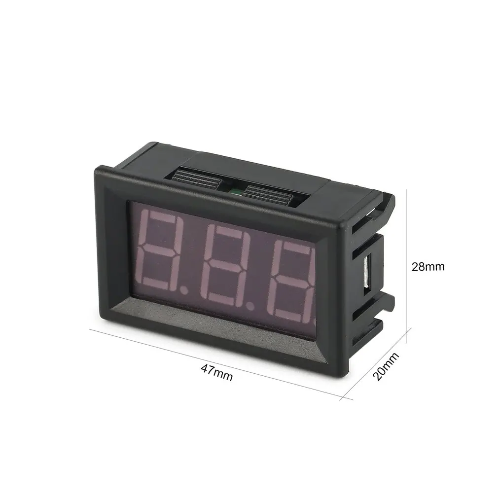 0-100 в 0.56in 3 провода светодиодный цифровая панель дисплея 4 цвета вольтметр измеритель напряжения Вольт тестер для аккумулятора автомобиля