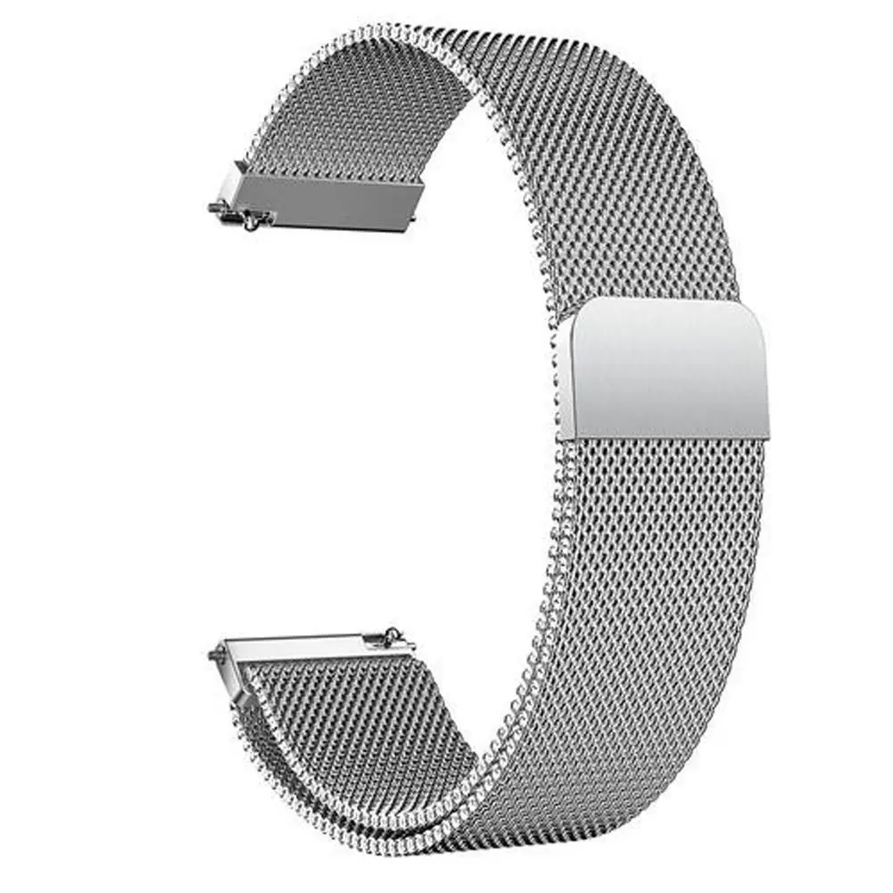 

2019 Newest Stainless Steel Replacement Strap Watch Band Wristband with Magnetic Buckle for Garmin Forerunner 245 245M Watch