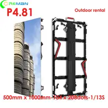 P4.8 PH3.9 сплав арендный светодиодный дисплей 500 мм* 1000 мм литье под давлением алюминиевый шкаф рекламный светодиодный дисплей рекламный щит