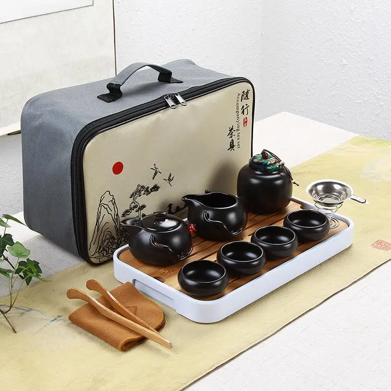 

Chinese Kung Fu Tea Set Teapot Handmade Purple Clay Drinkware Tea Pot Cup Set Zisha White Ceramic Chinese Puer Teaset Kettle