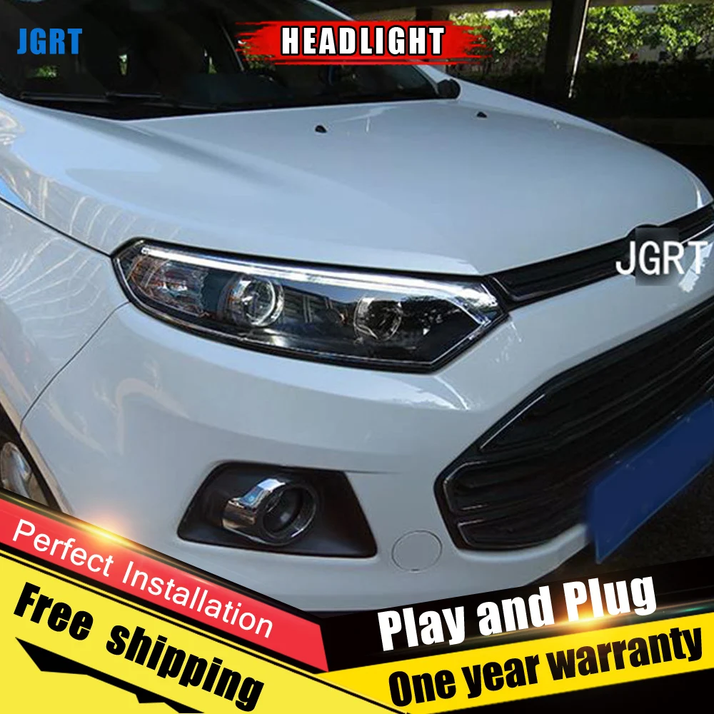 2 шт. автомобильный стиль светодиодный фары для Ford kuga 2013- для kuga Головной фонарь светодиодный DRL Объектив двойной луч H7 HID Xenon bi xenon объектив