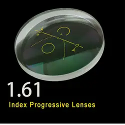 1,61 прогрессивные многофокусные рецептурная оптика очки линзы бесплатная прогрессивной формы цветные линзы для глаз
