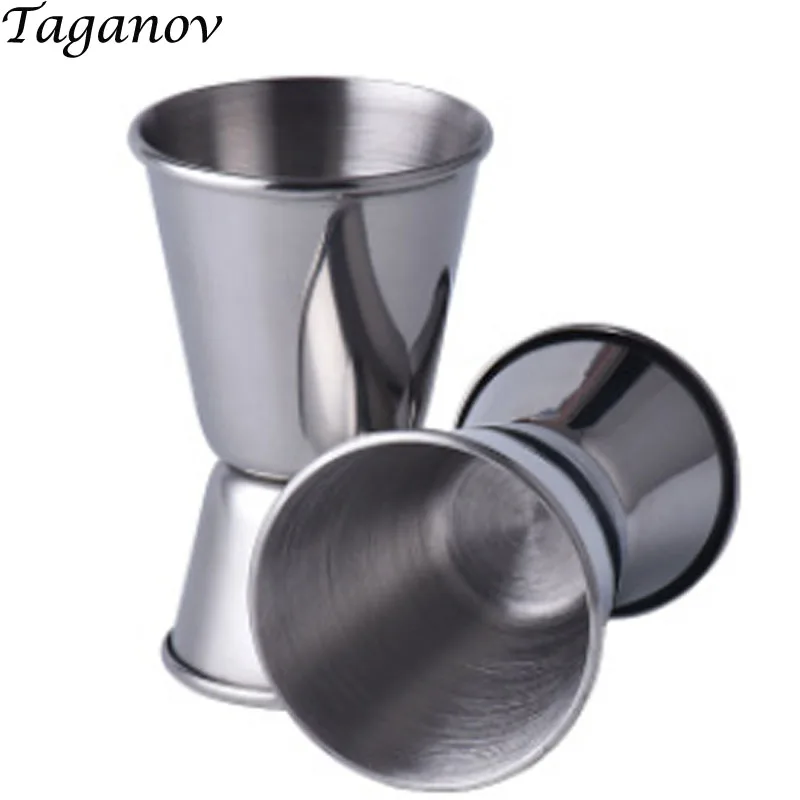 Buy 10 pcs bar Jigger Shot Measure Cup 15 / 30 ML Stainless Steel Double tone