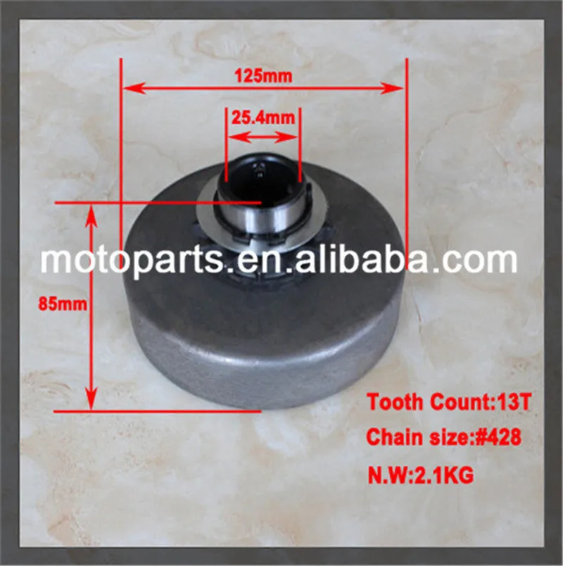 13 Teeth 1" bore inch , 428 Chain dune buggy sprocket Clutches with