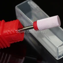 Тонкий 3/32 ''большой баррель розовый керамический ножной мозолей бит профессиональный маникюр, педикюр опилки-искусственные ногтей сверла инструменты