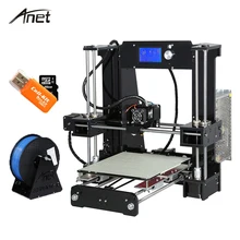 Anet A6 Desktop 3D Printer Kit Big Size High Precision Reprap Prusa i3 DIY 3D Printer Aluminum Hotbed Gift Filament 16G SD Card