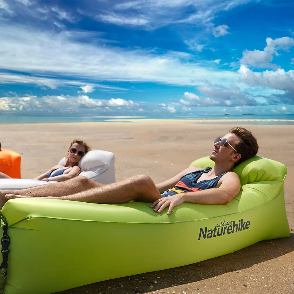 Открытый надувной пляжный шезлонг диване надувные матрасы гамак со спинкой портативный надувной лежак стул кровать для дома и улицы
