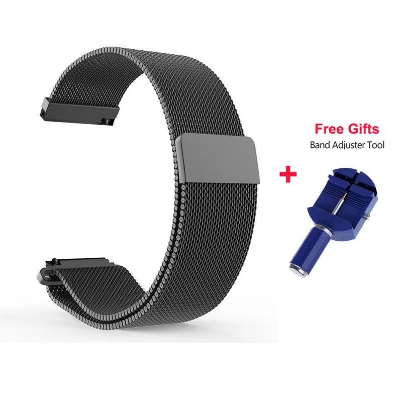 22 мм металлический ремешок для Xiaomi Huami Amazfit Pace браслет Миланская петля магнитный ремешок для Amazfit Pace Stratos 2 Замена ремня