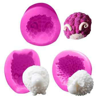 

Sheep Silicone Soap Mold Cake Decoration Fondant Cake 3D Mold Food Grade Silicone Mould