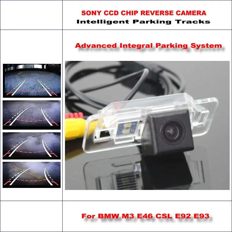 

Rear Camera For BMW M3 E46 CSL E92 E93 Intelligent Parking Tracks Backup Reverse / 580 TV Lines Dynamic Guidance Tragectory