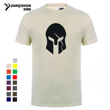 16 цветов, Спартанский шлем, футболка, бодибилдинг, повседневный свободный крой, топ, забавная Мужская футболка, модный мужской бренд, топы, одежда
