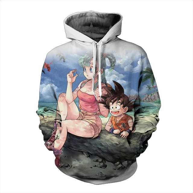 Goku 3D Printed Men Sweatshirts Hoodie