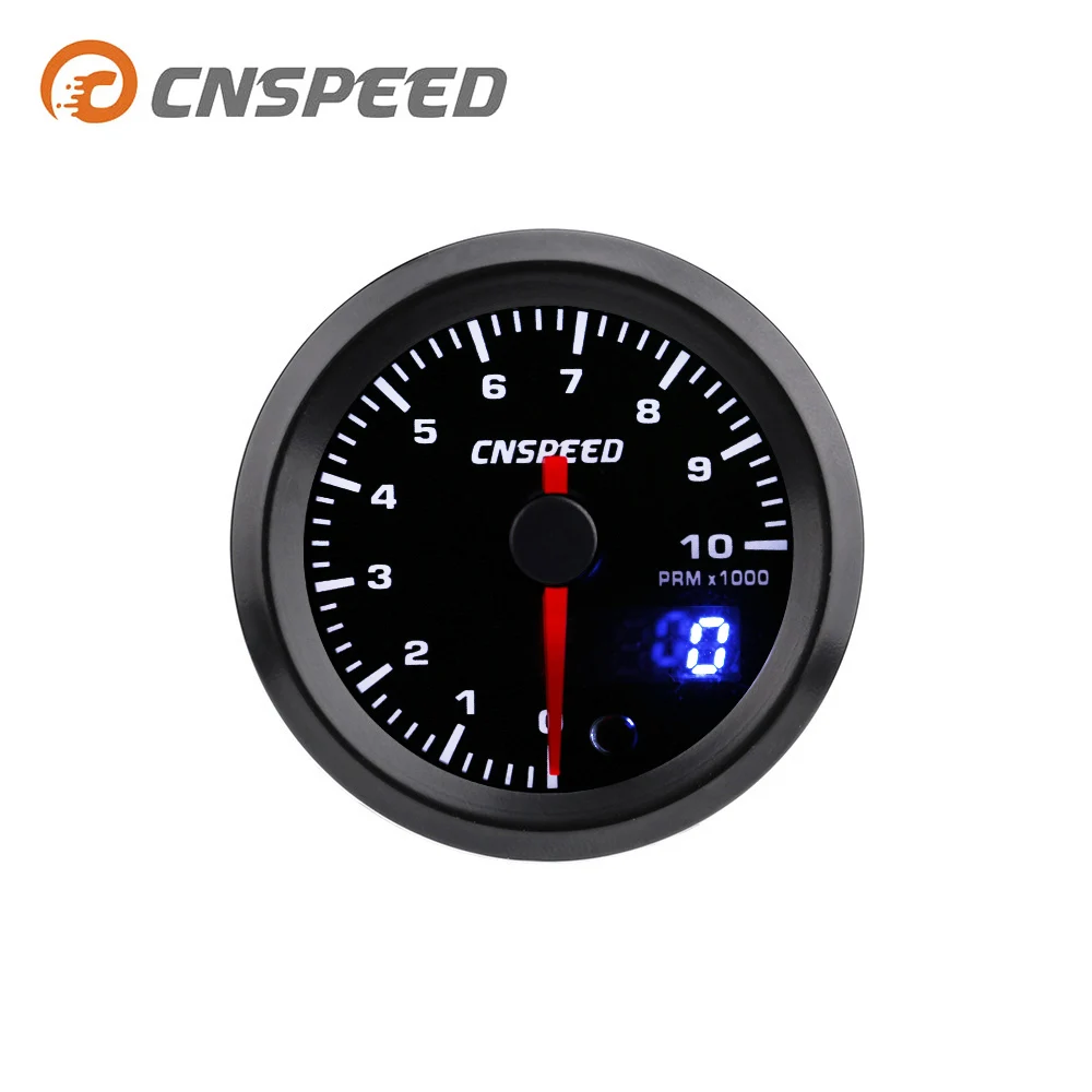 CNSPEED 2" 52mm 7 Colors LED Car Auto Tachometer 0 10000 RPM Gauge