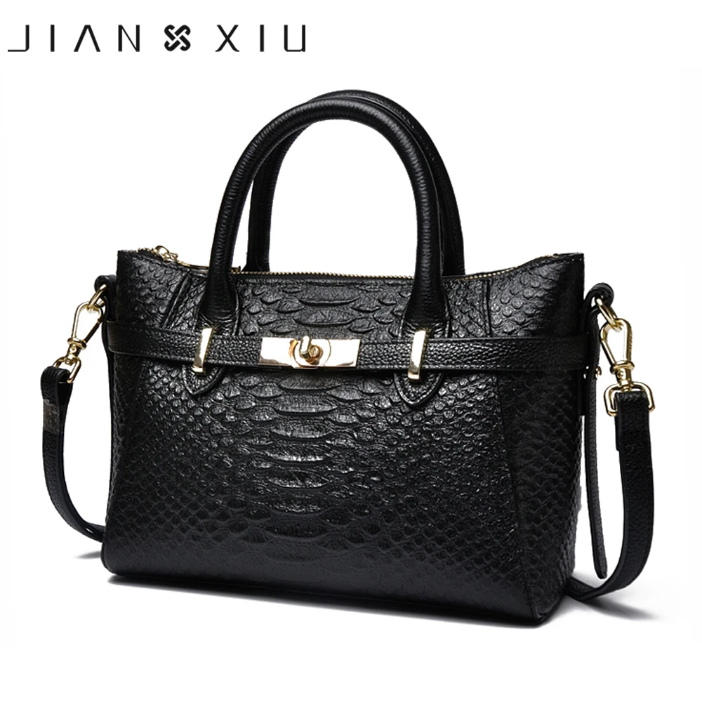 

JIANXIU Genuine Leather Handbag Luxury Handbags Women Bags Designer Mujer Sac a Main Bolsas Feminina Shoulder Crossbody Bag Tote