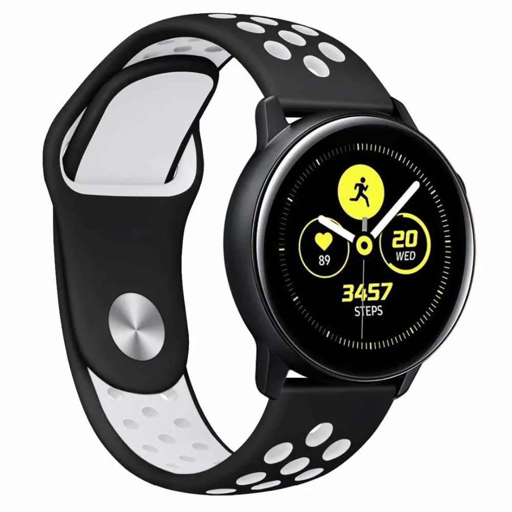 Силиконовый ремешок huami amazfit bip 22 мм 20 мм для samsung gear sport S2 s3 Frontier Classic galaxy watch band 42 мм 46 мм huawei gt 2