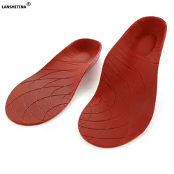 ПУ спортивные стельки колодки для обувь для мужчин женщин плоская подошва поддержка свода стопы ортопедическая дышащие амортизирующие Pad